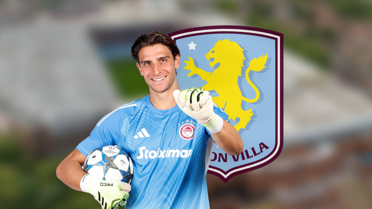 Aston Villa inquire about goalkeeper Konstantinos Tzolakis hero image
