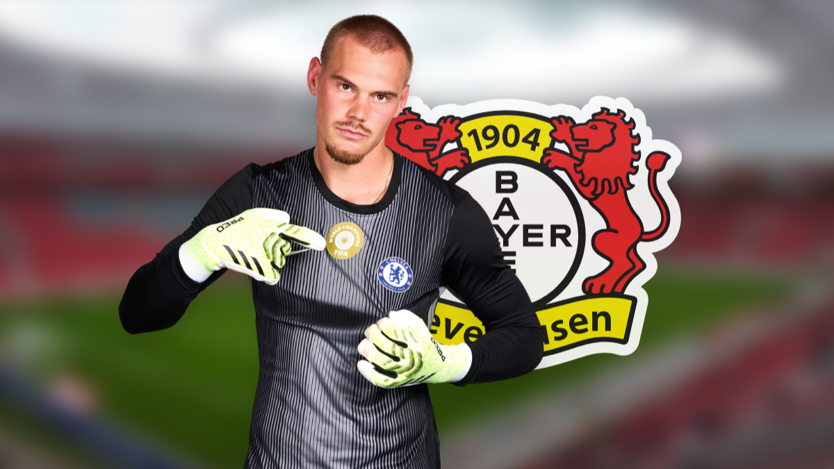 Bayer Leverkusen considers Chelsea goalkeeper Filip Jørgensen hero image