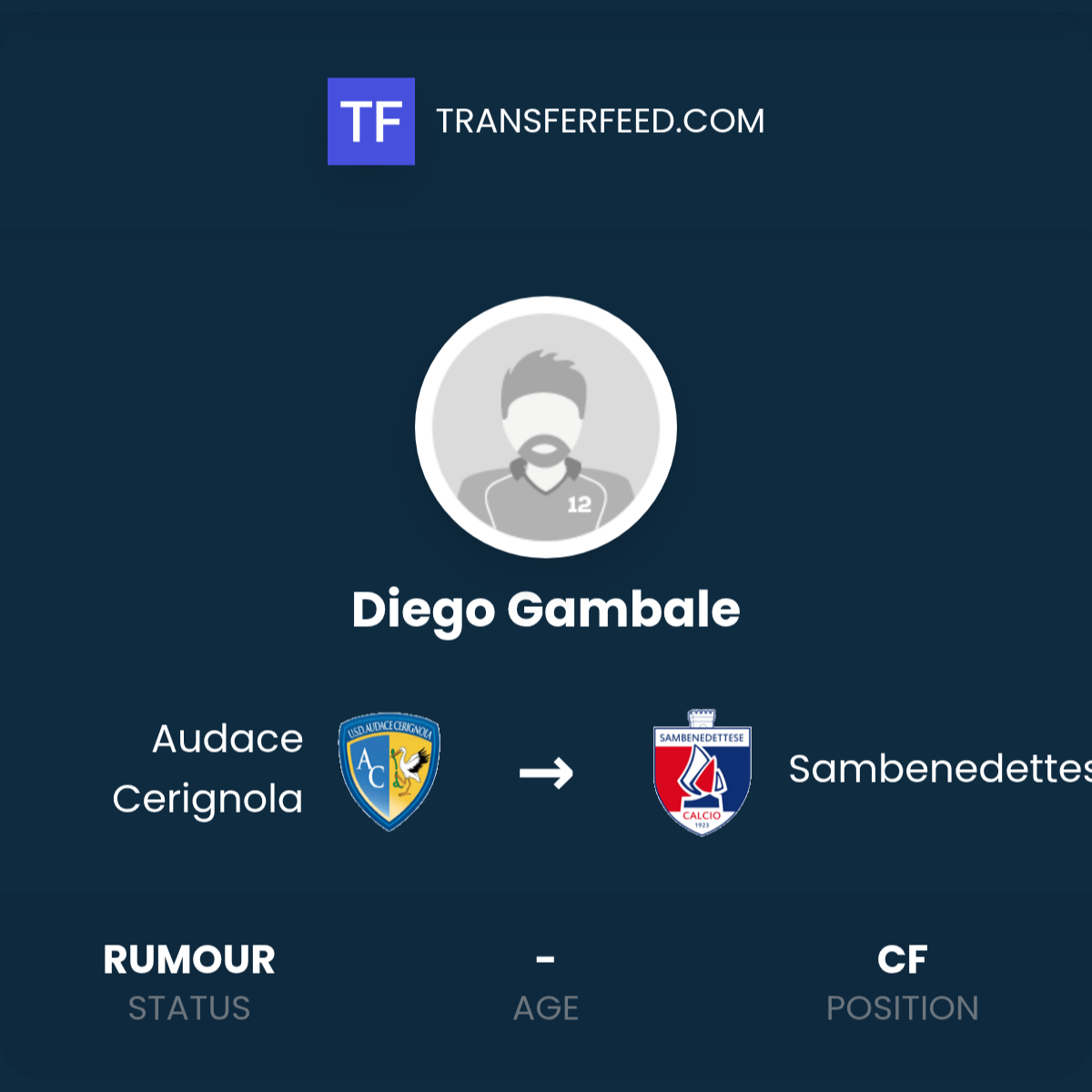 Diego Gambale Transfer from Audace Cerignola to Sambenedettese ...