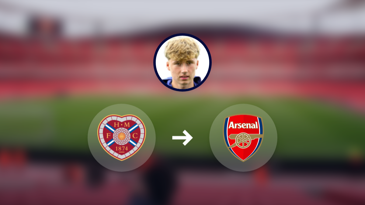 El Arsenal lidera la carrera por Alfie Osborne, del Hearts hero image