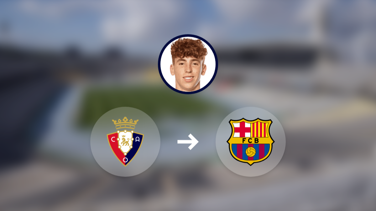 El Barcelona sigue de cerca a Víctor Muñoz del Osasuna hero image