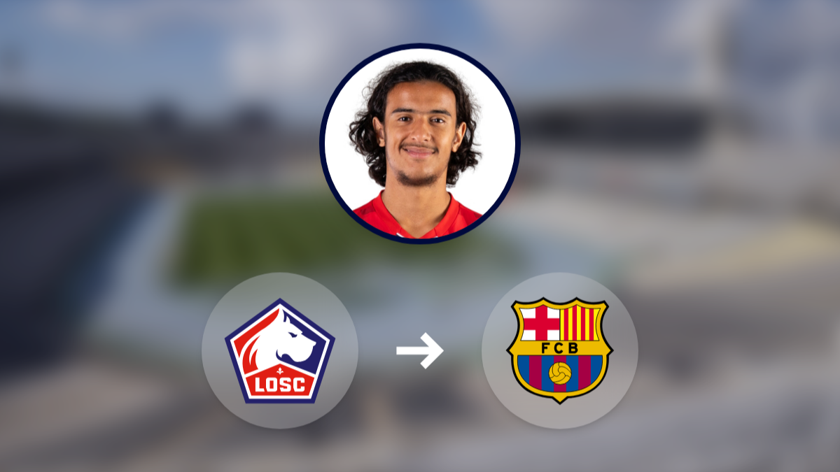 El FC Barcelona muestra interés en Ayyoub Bouaddi del Lille hero image