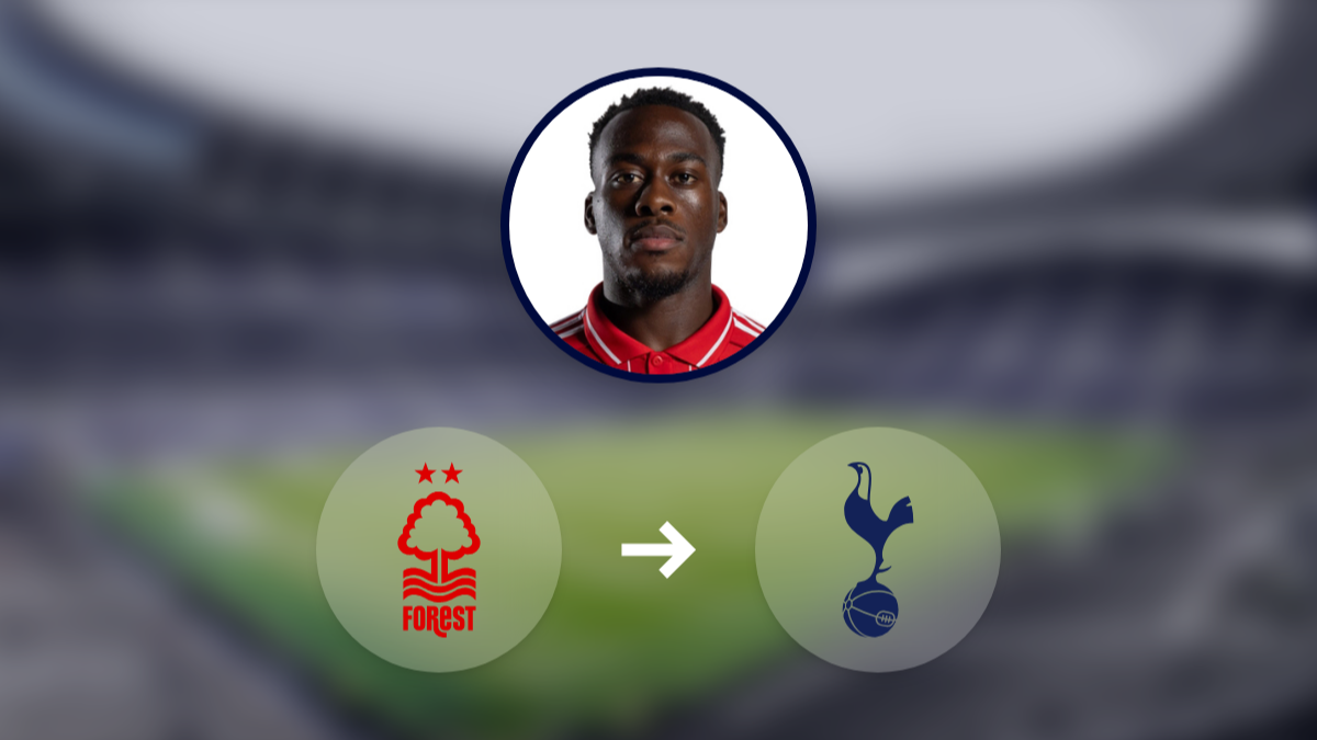 El Tottenham Hotspur, interesado en Arnaud Kalimuendo del Nottingham Forest hero image