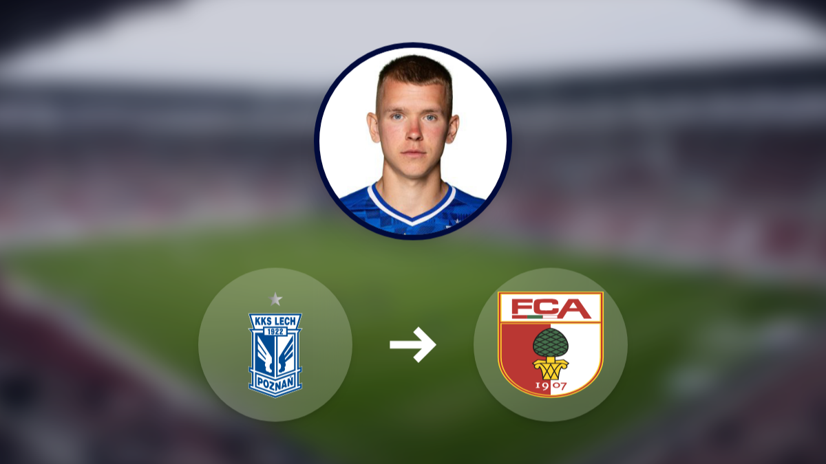 FC Augsburg scouts Lech Poznań midfielder Antoni Kozubal hero image