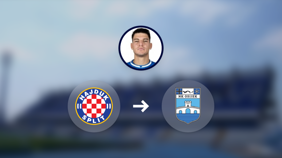 Fran Karačić napušta Hajduk i odlazi na posudbu u Osijek hero image