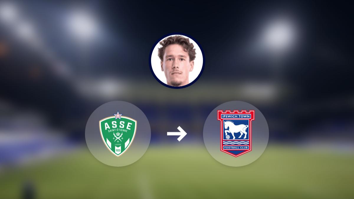 Ipswich Town target Saint-Étienne striker Lucas Stassin hero image