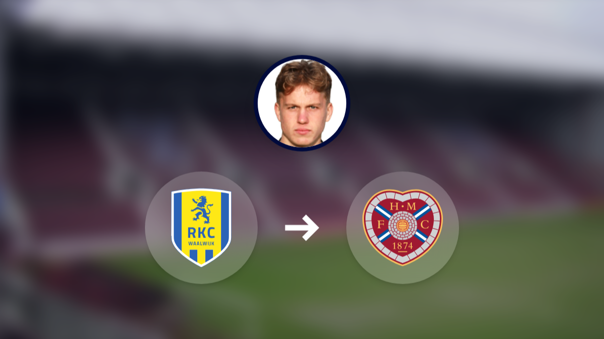 Jordi Altena transfers to Hearts from RKC Waalwijk hero image