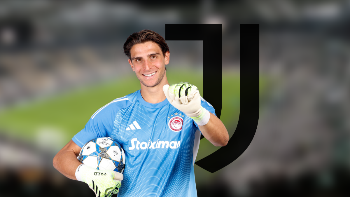 Juventus show interest in Olympiacos goalkeeper Konstantinos Tzolakis hero image