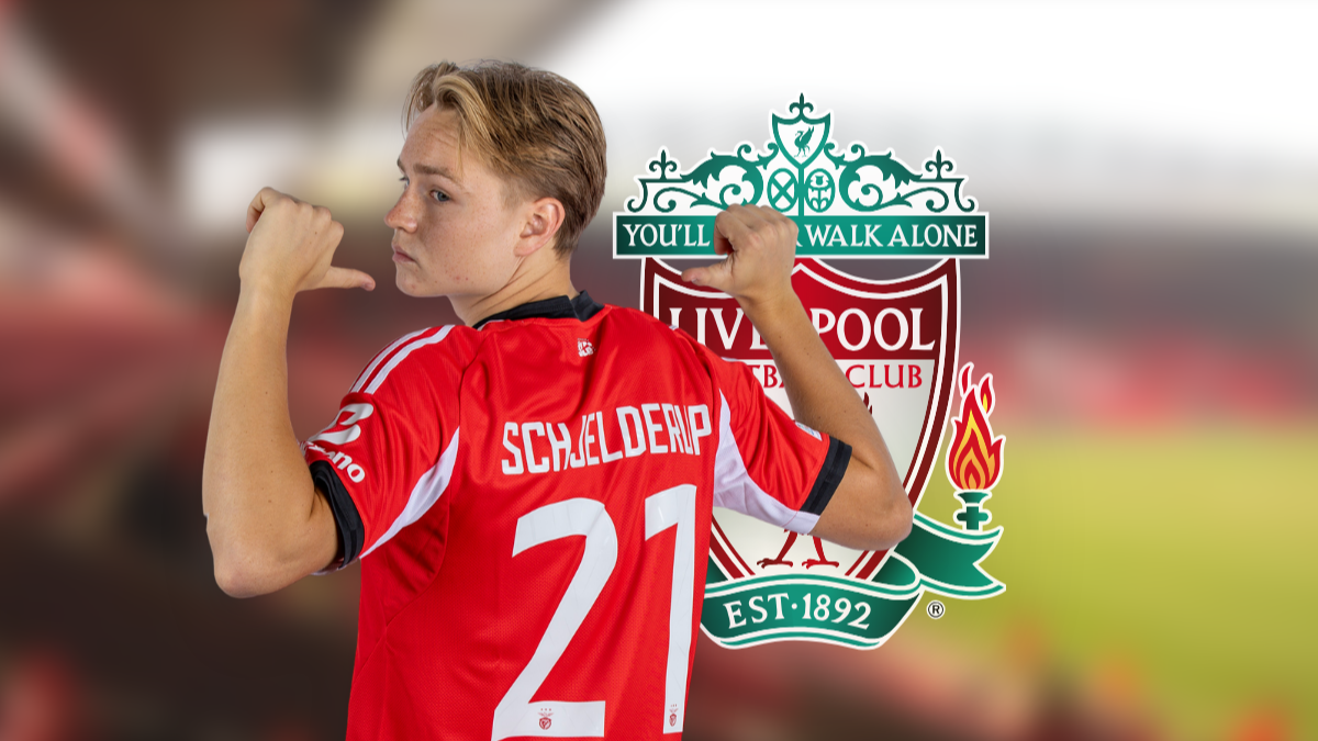 Liverpool monitoring Benfica winger Andreas Schjelderup hero image