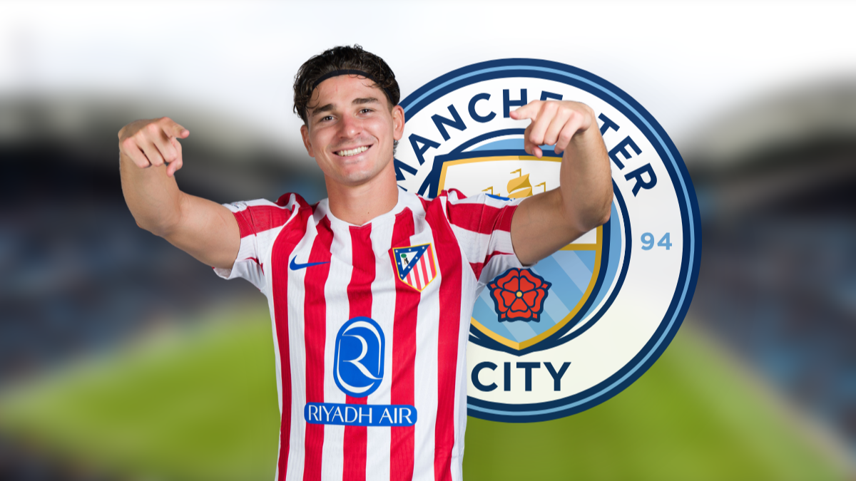 Manchester City express interest in Julián Álvarez hero image