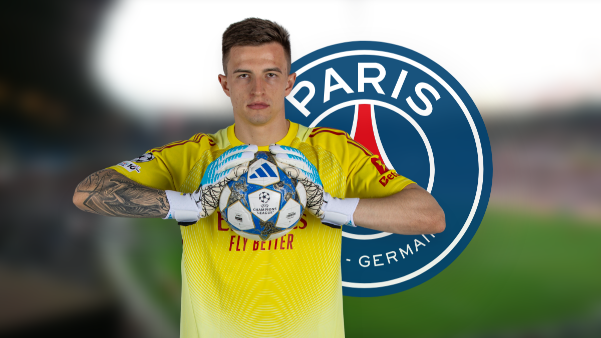Paris Saint-Germain pursuing Benfica goalkeeper Anatoliy Trubin hero image