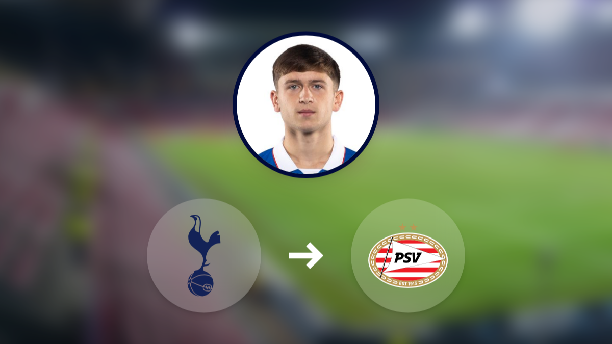 PSV monitoring Tottenham Hotspur winger Mikey Moore hero image