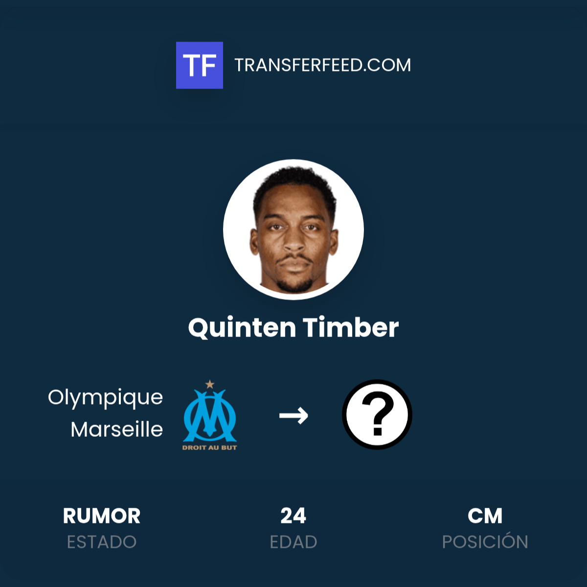 Quinten Rapper ¿Quinten Timber deja Olympique Marseille? - TransferFeed