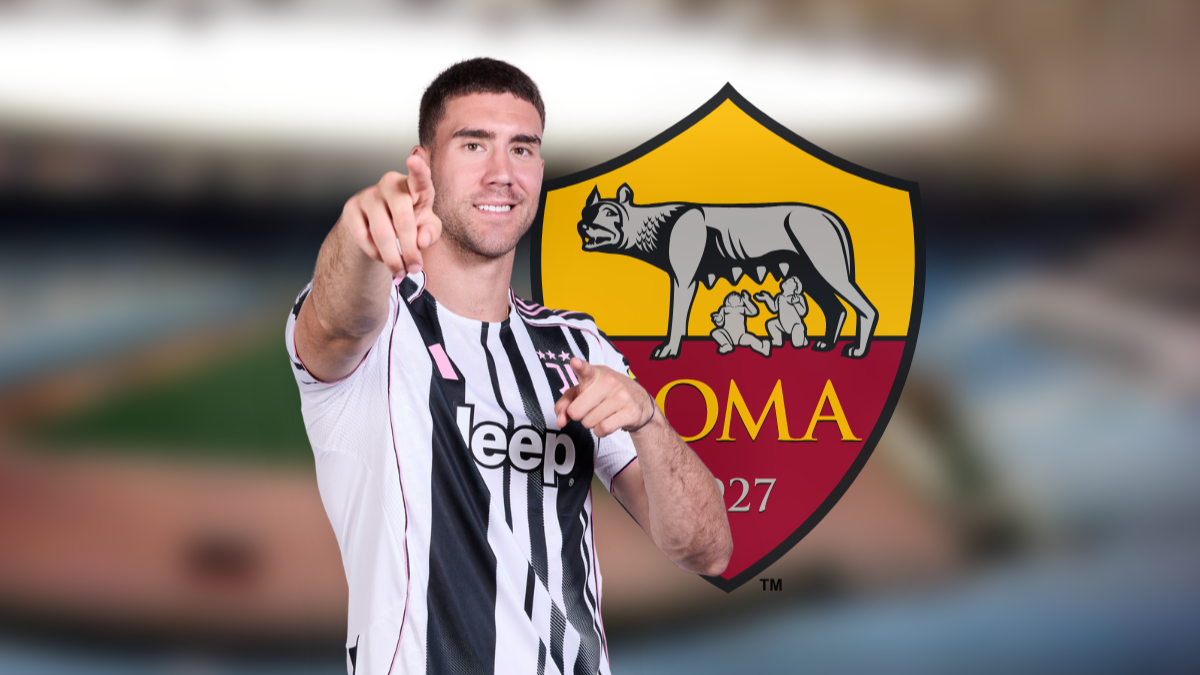 Roma monitoring Juventus striker Dušan Vlahović hero image