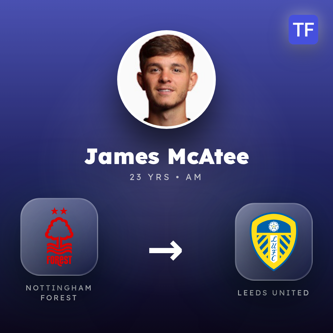 James McAtee transfer card