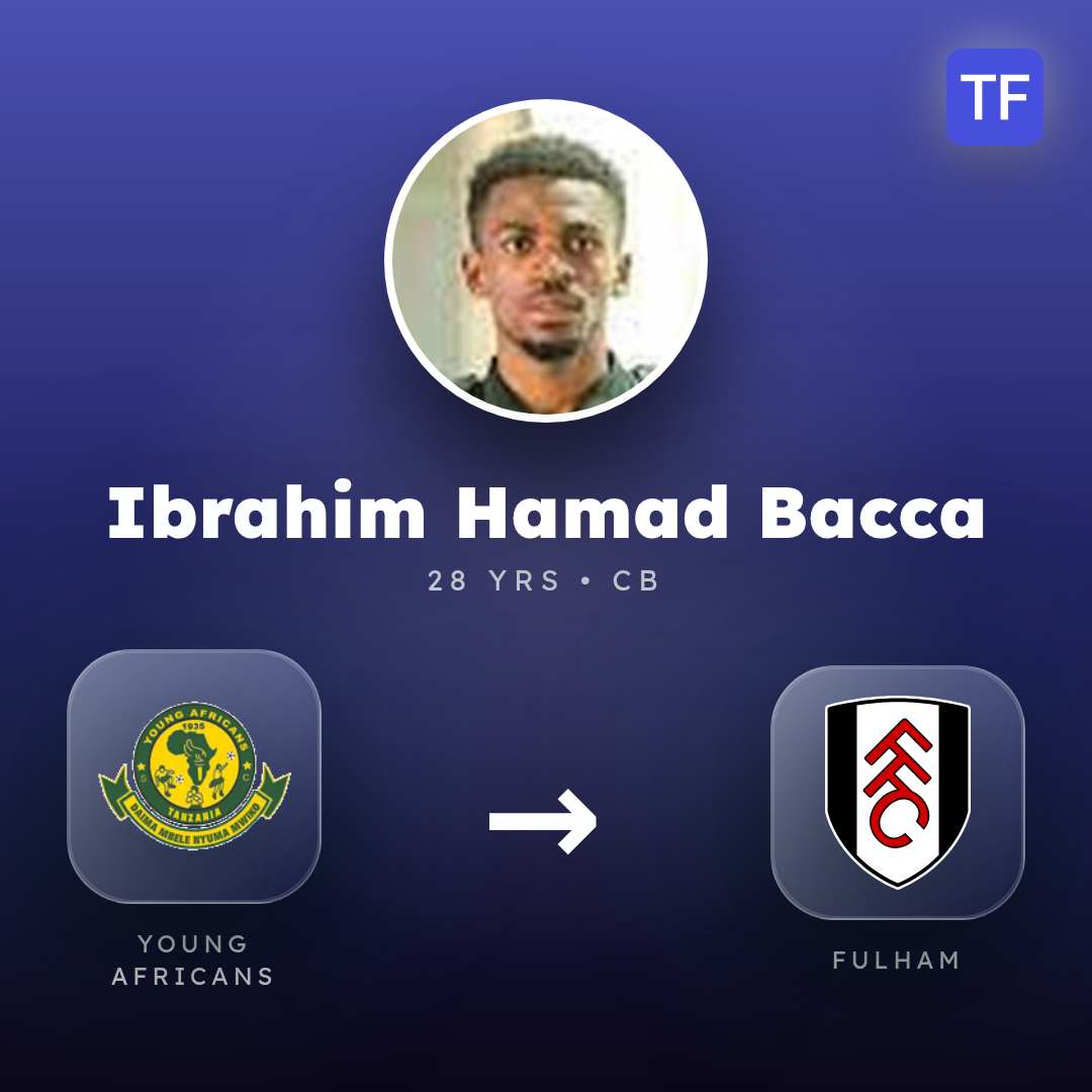 Ibrahim Hamad Bacca transfer card