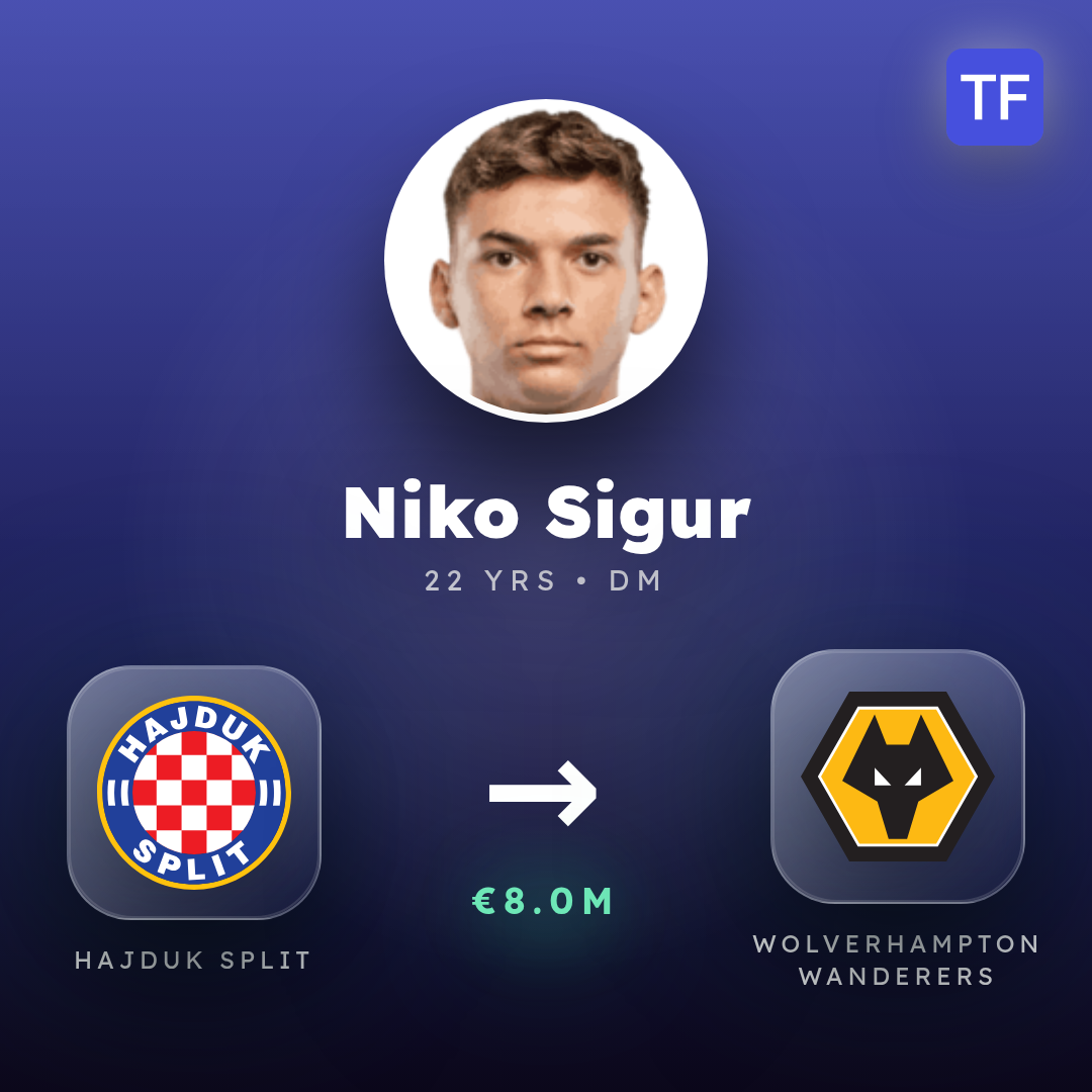 Niko Sigur transfer card