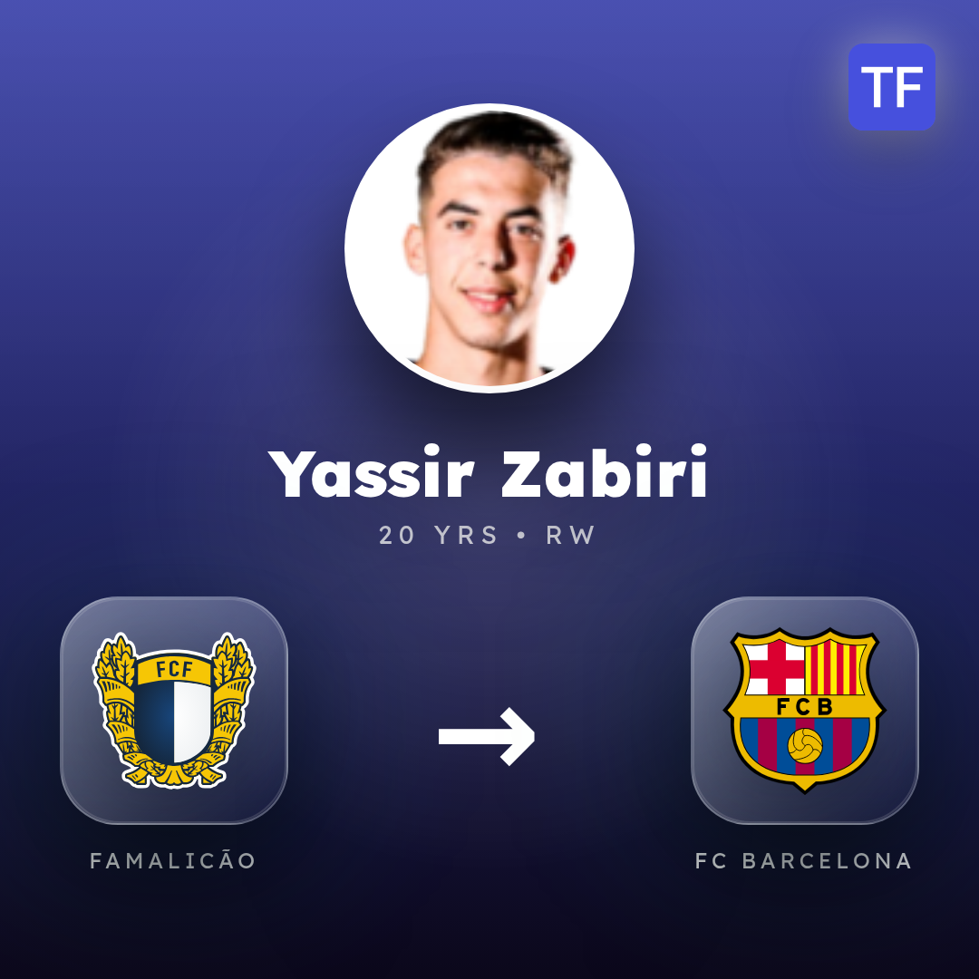 Yassir Zabiri transfer card