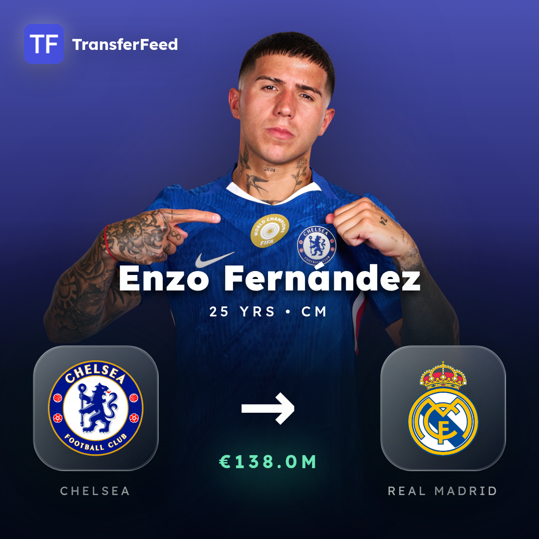 Enzo Fernández transfer card
