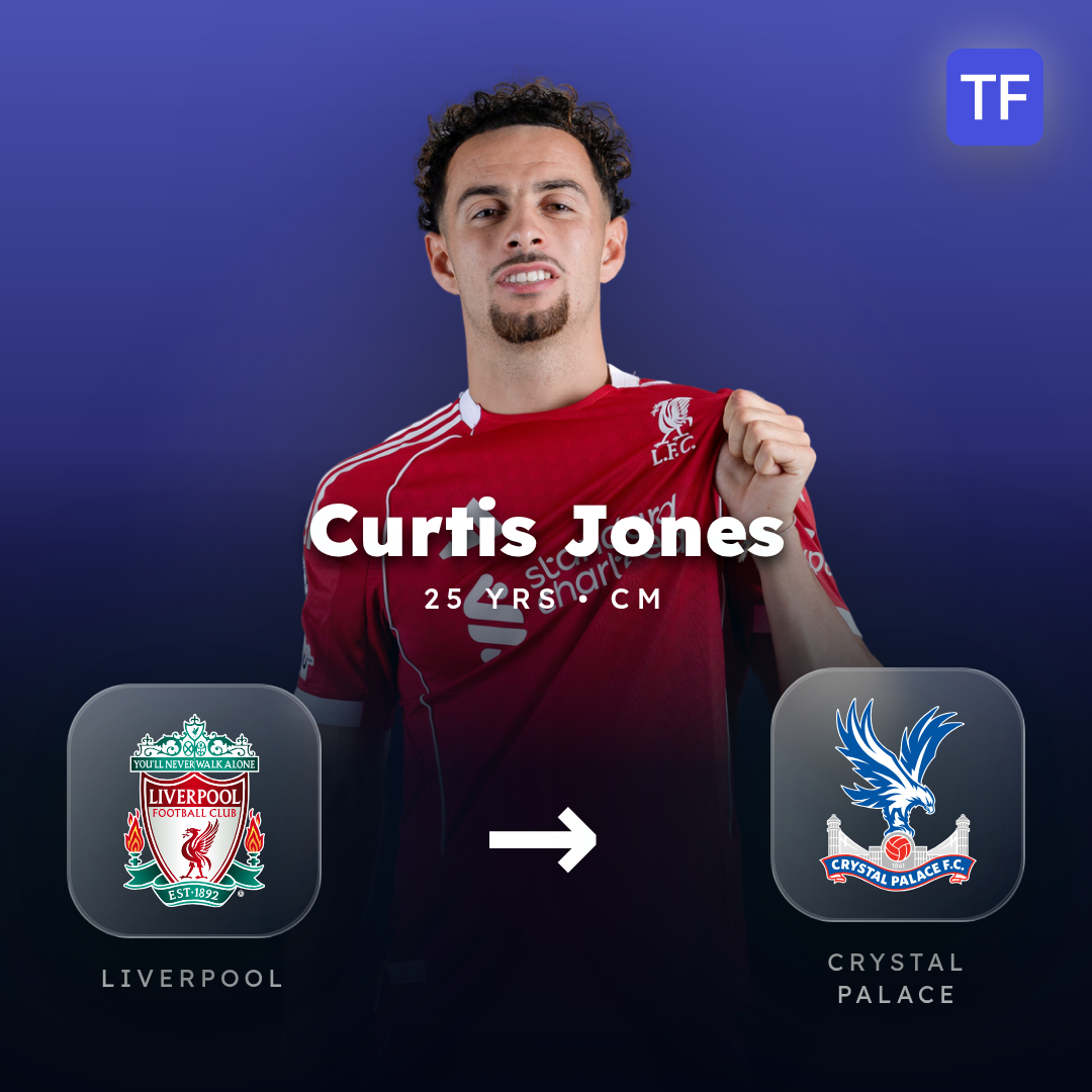 Curtis Jones transfer card