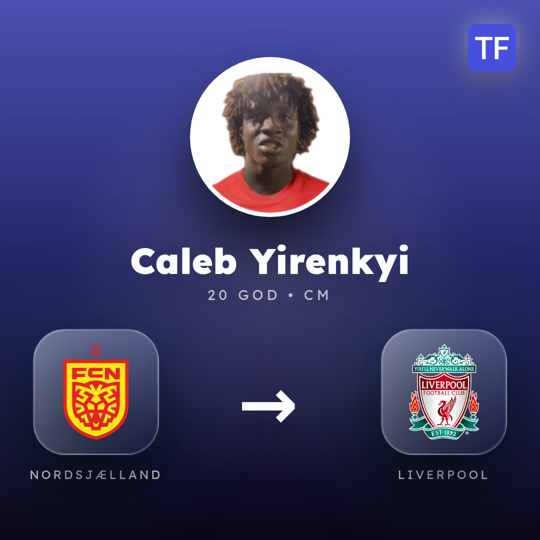 Caleb Yirenkyi transfer kartica