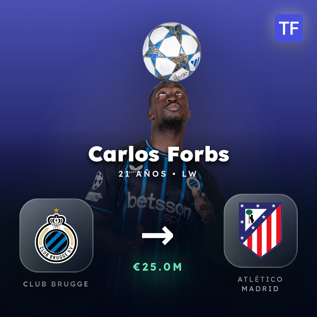 Carlos Forbs transfer card