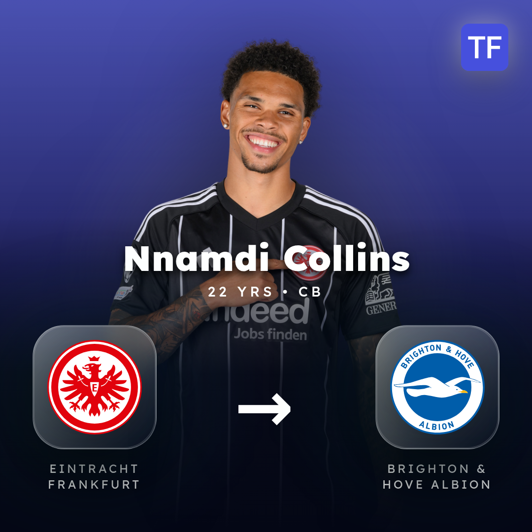 Nnamdi Collins transfer card