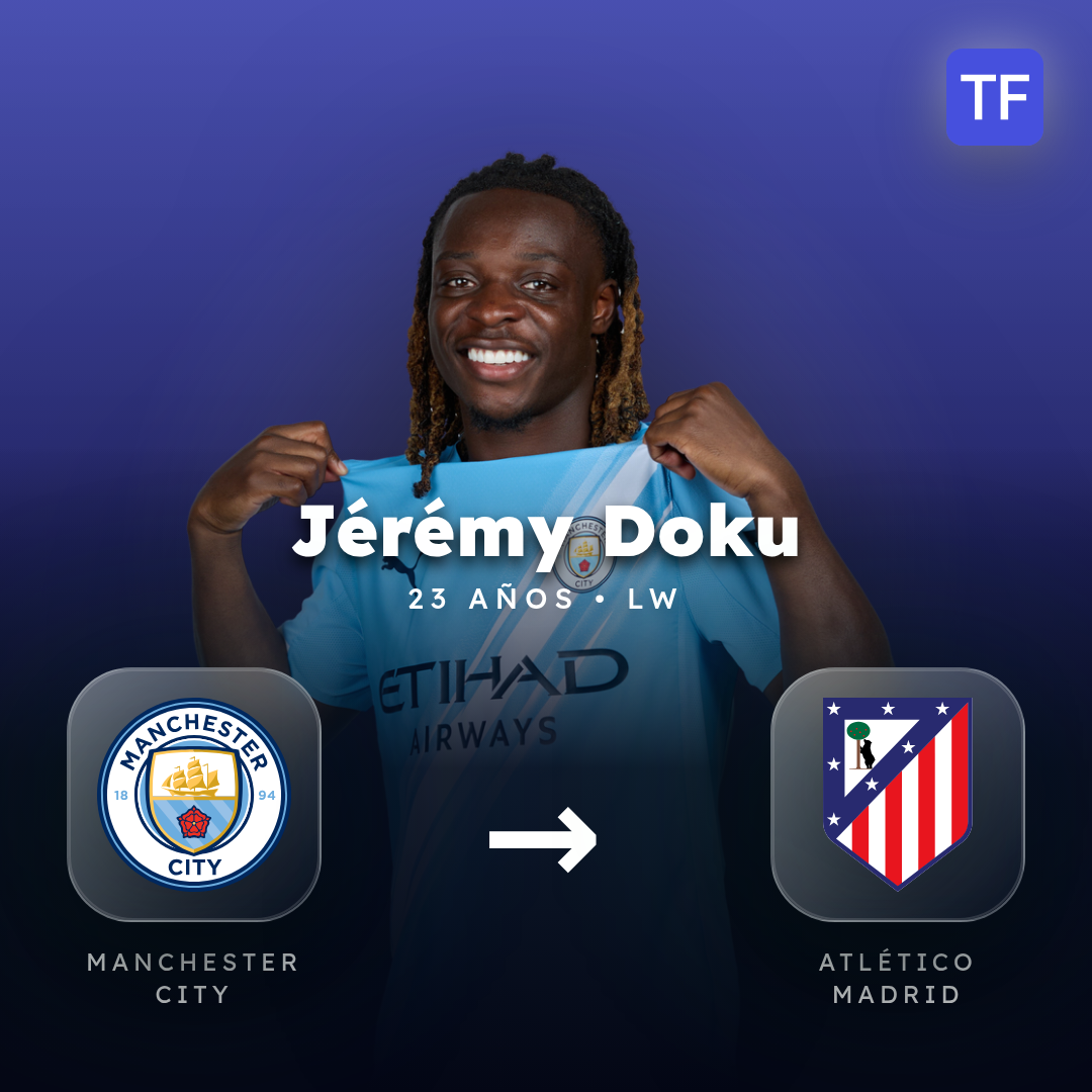Jérémy Doku transfer card