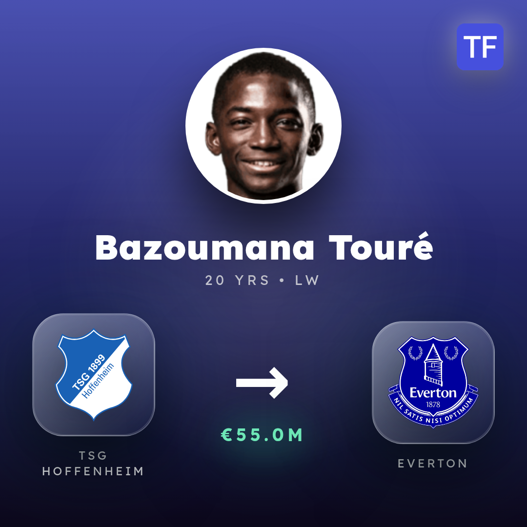 Bazoumana Touré transfer card