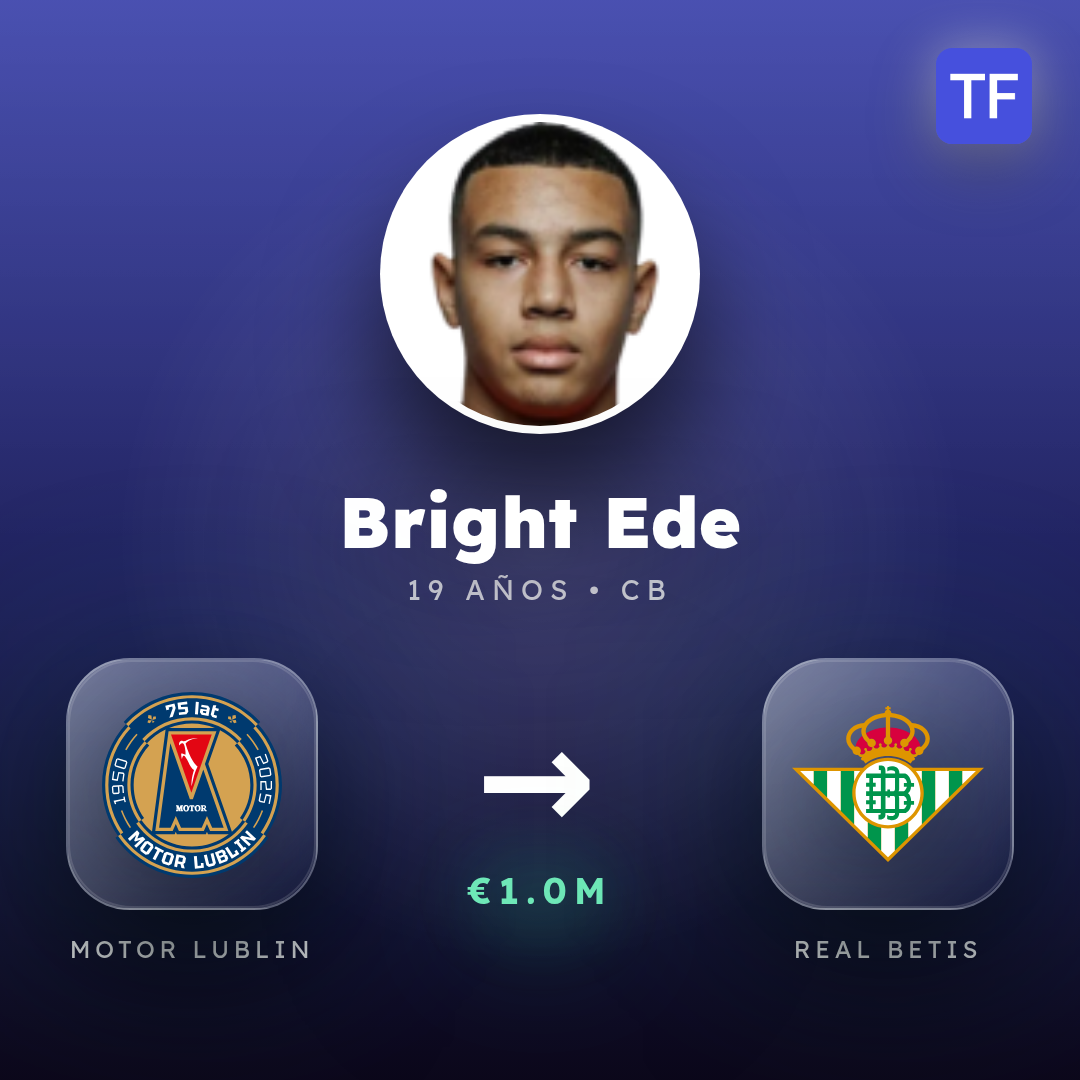 Bright Ede transfer card