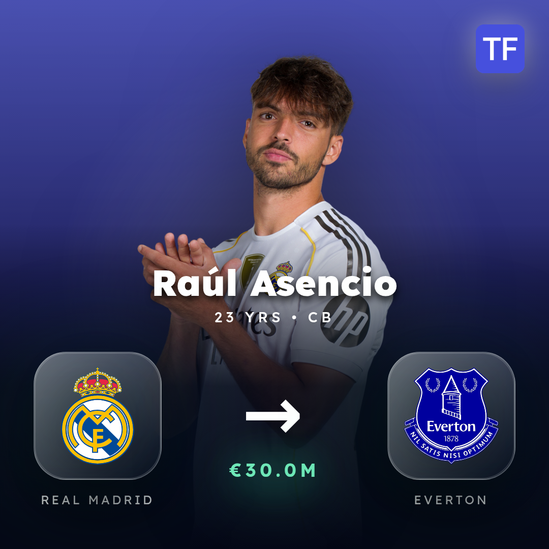 Raúl Asencio transfer card