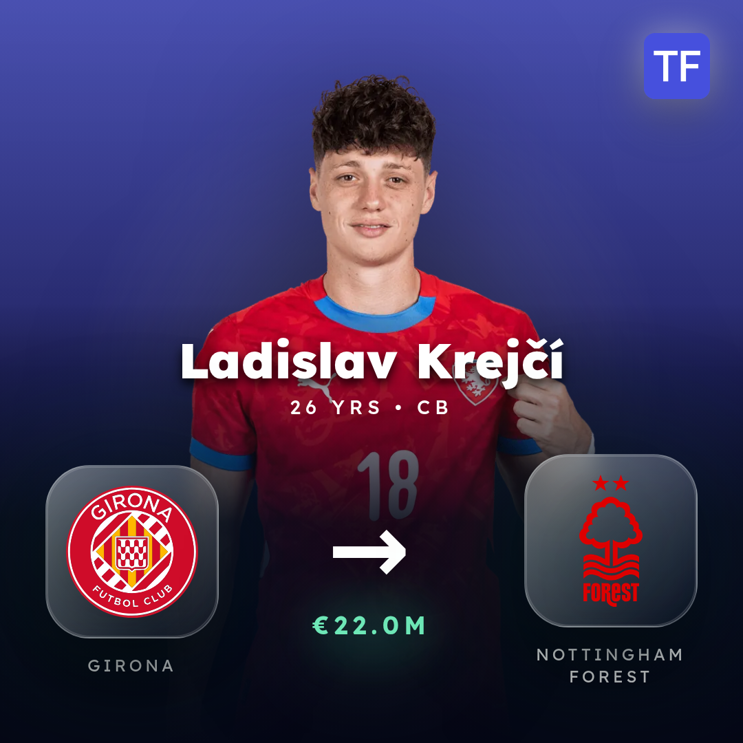 Ladislav Krejčí transfer card
