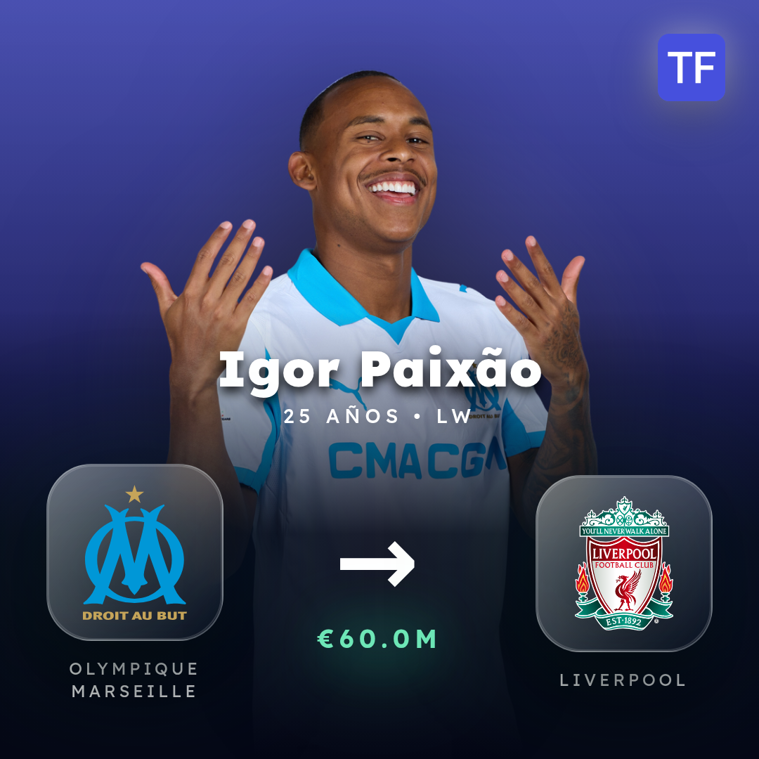 Igor Paixão transfer card