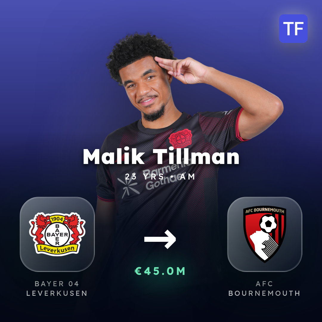 Malik Tillman transfer card