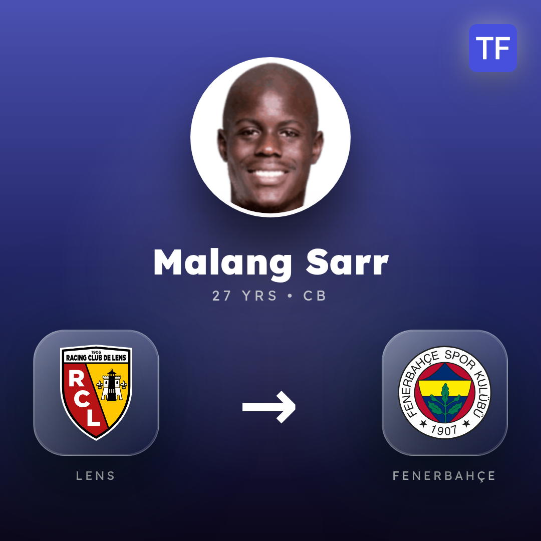 Malang Sarr transfer card
