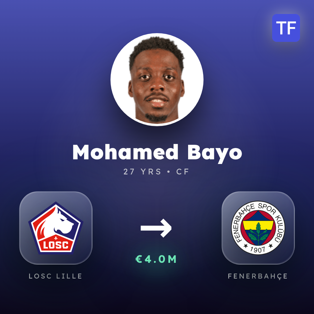 Mohamed Bayo transfer card