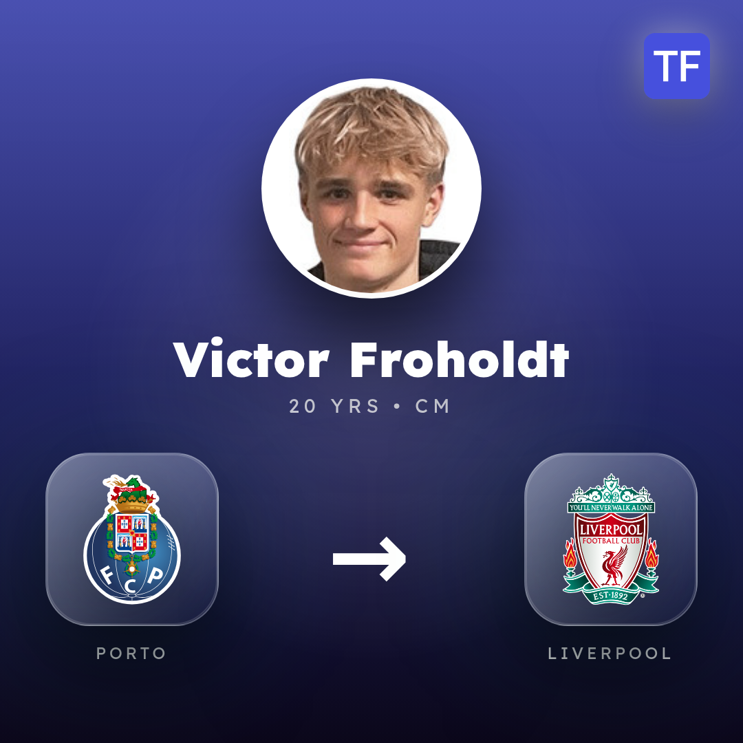Victor Froholdt transfer card