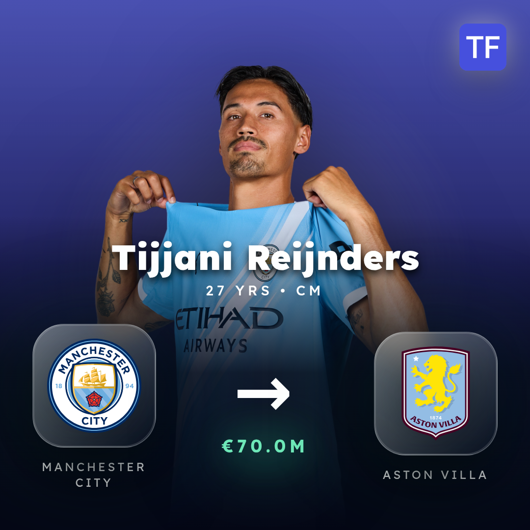 Tijjani Reijnders transfer card