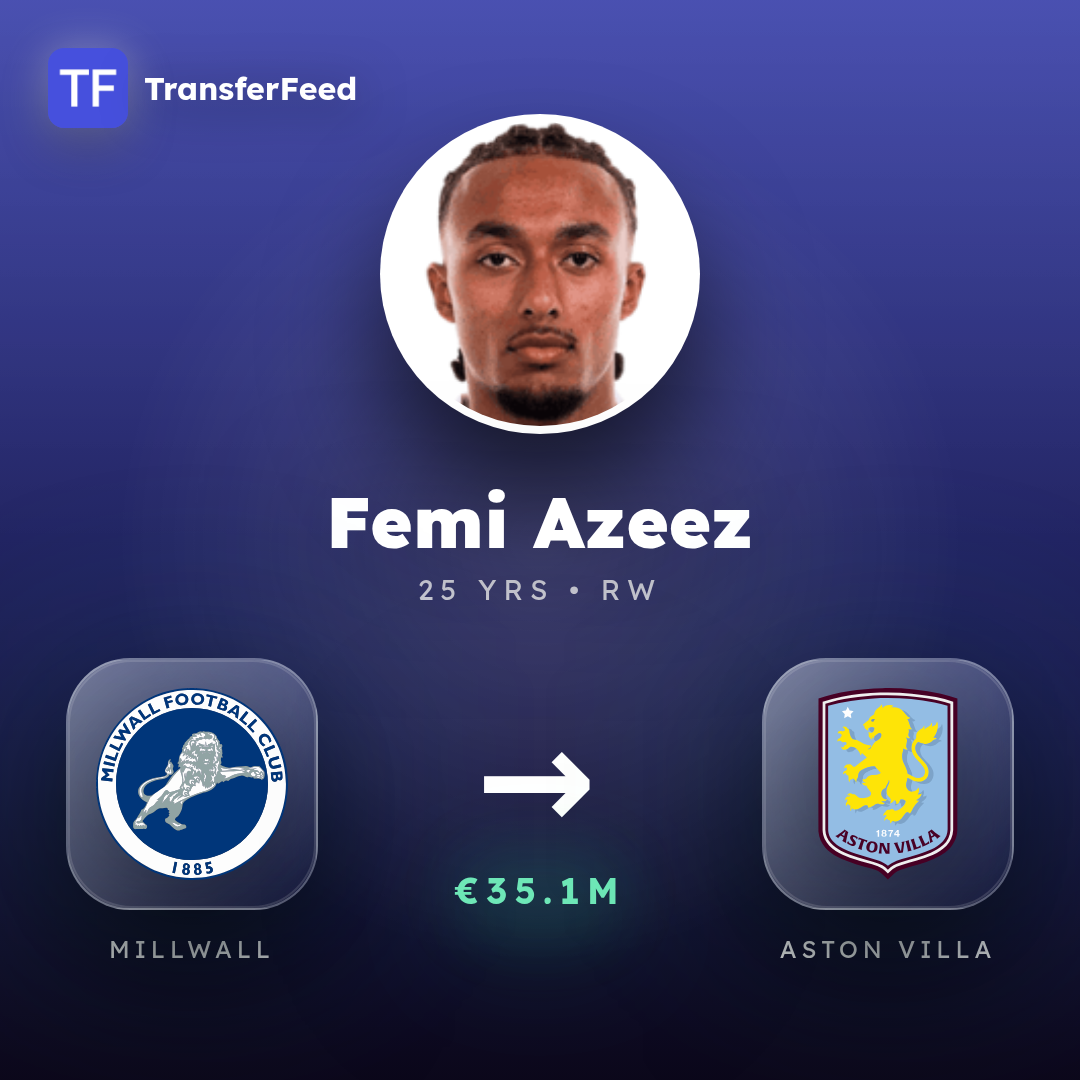 Femi Azeez transfer card