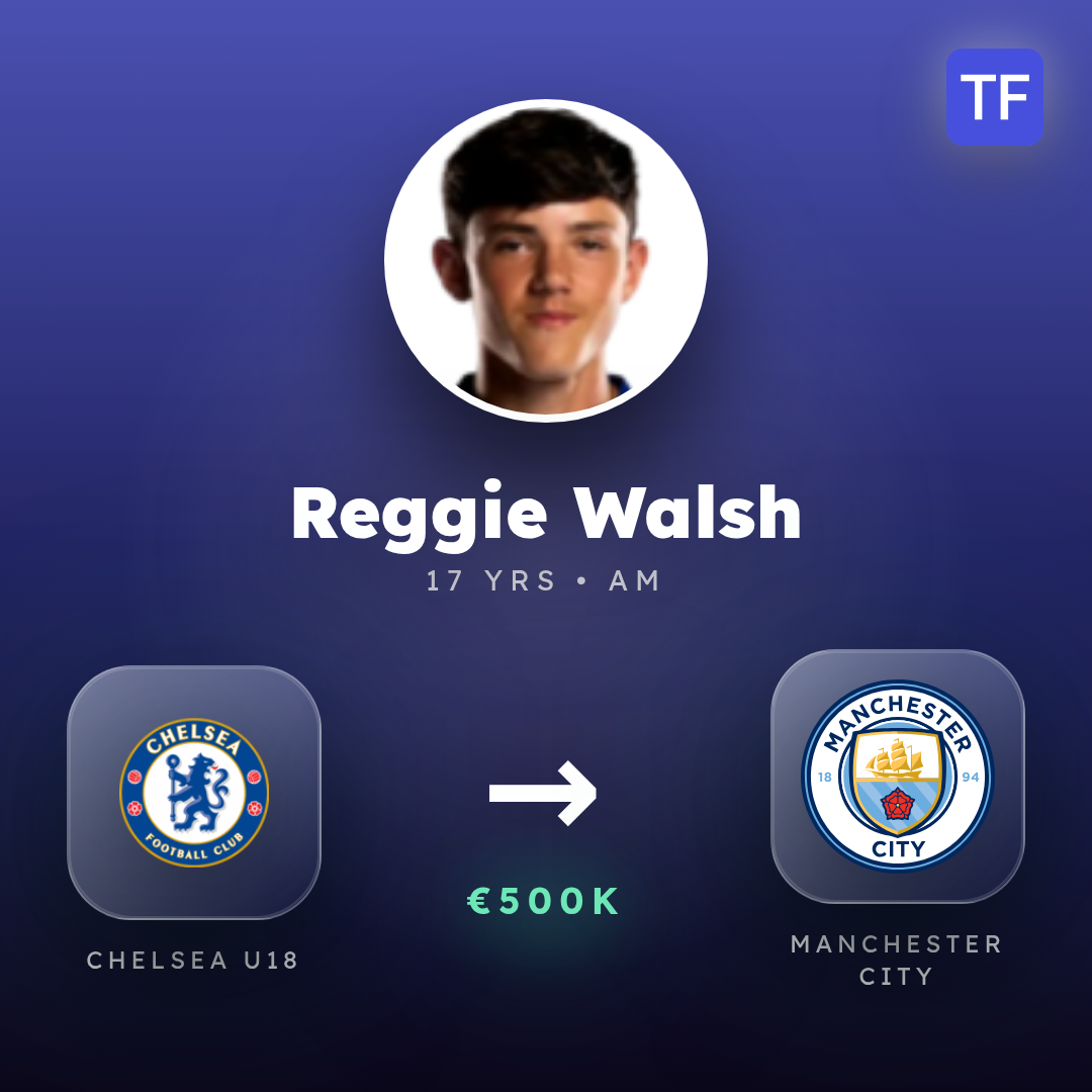 Reggie Walsh transfer card