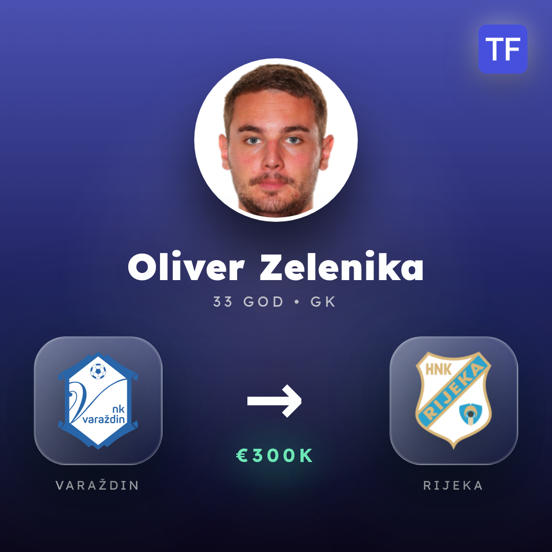 Oliver Zelenika transfer card