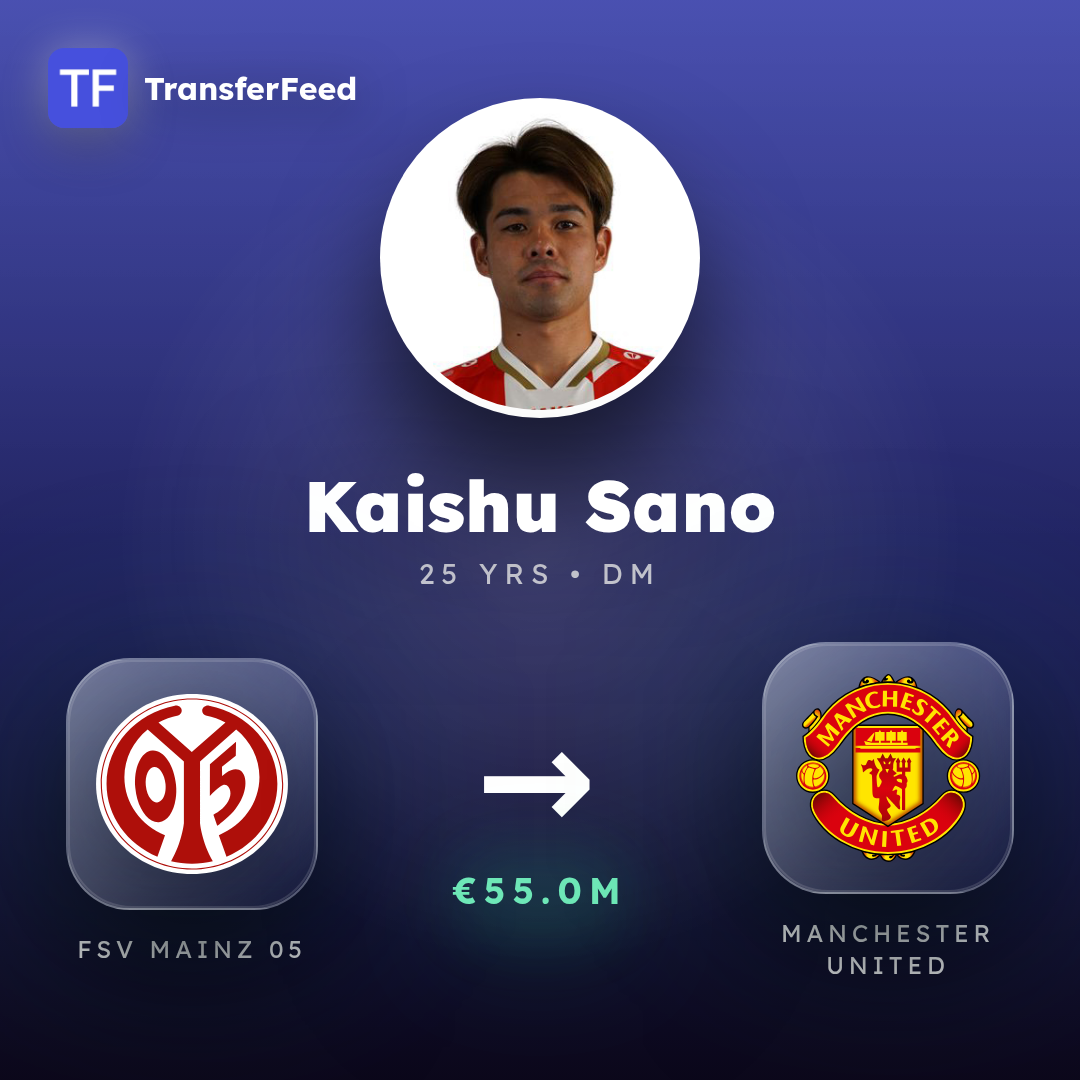 Kaishu Sano transfer card