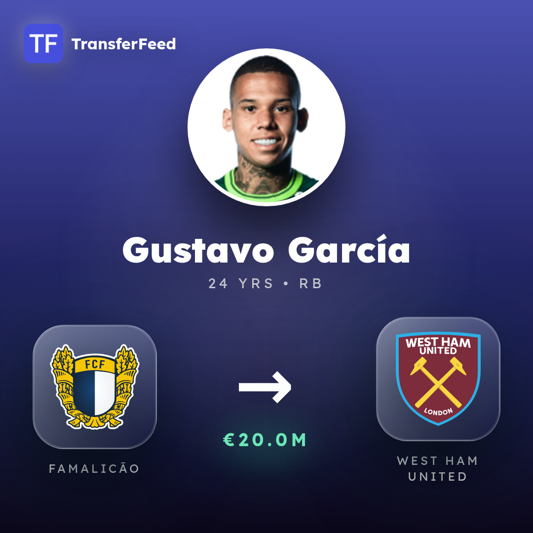 Gustavo García transfer card