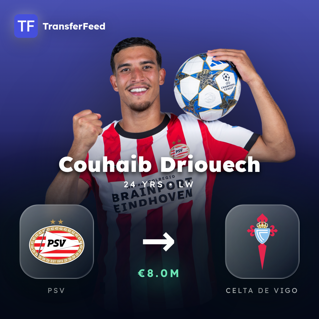 Couhaib Driouech transfer card