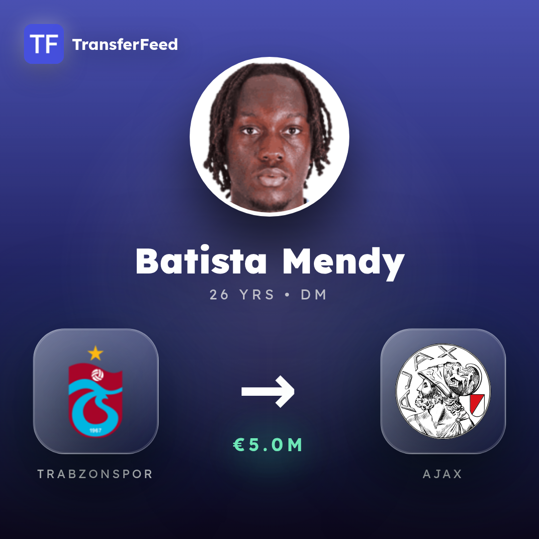Batista Mendy transfer card