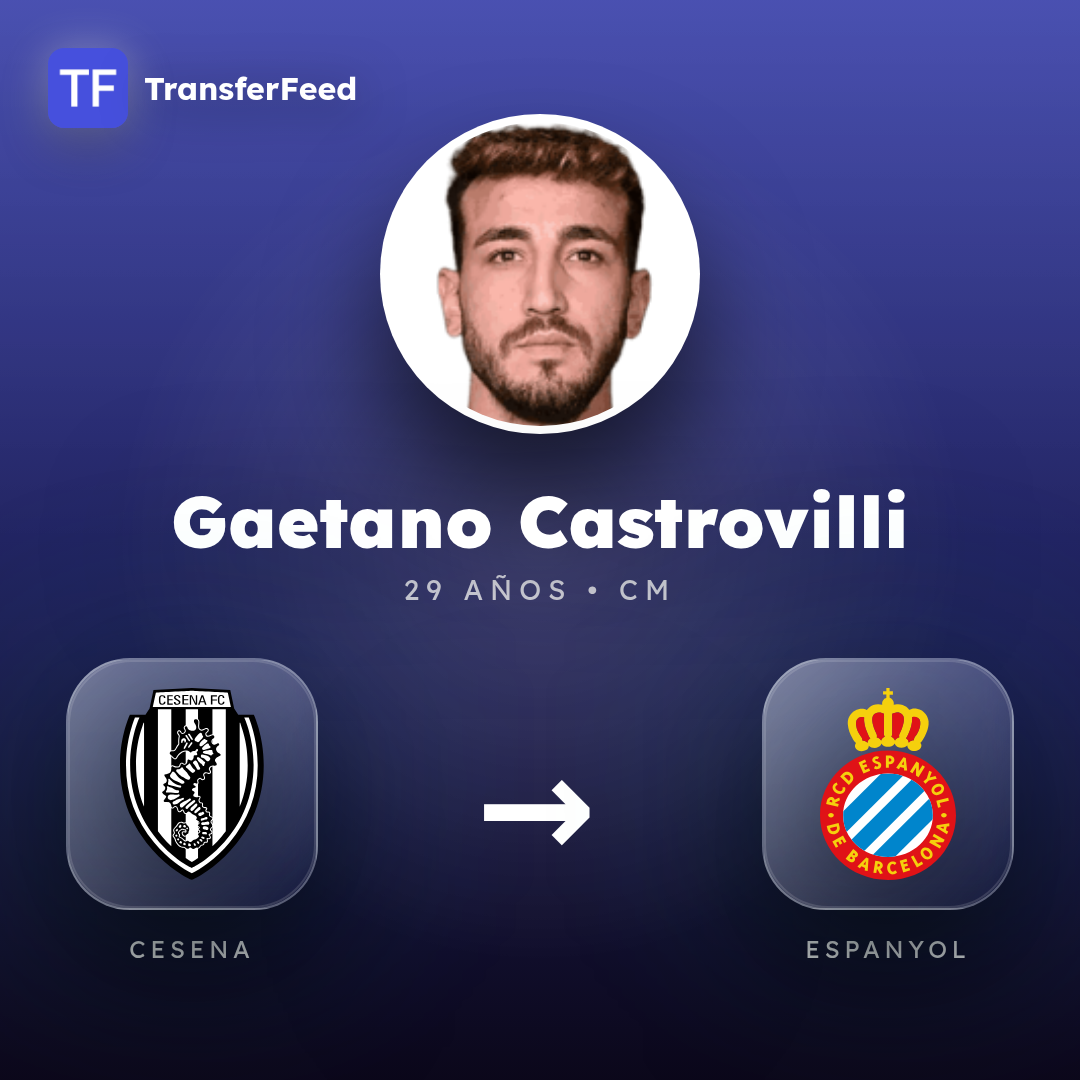 Gaetano Castrovilli transfer card