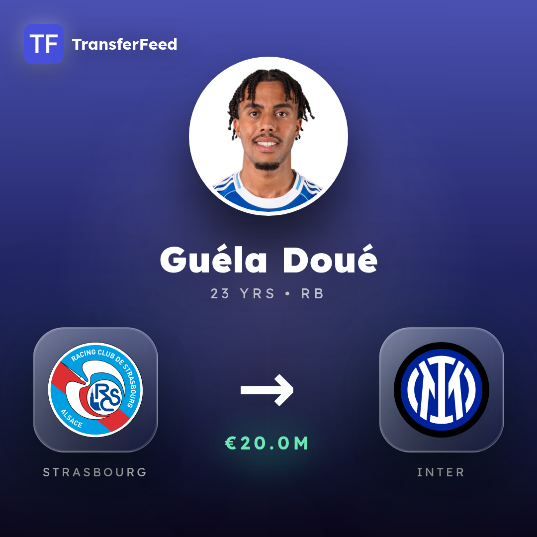 Guéla Doué transfer card