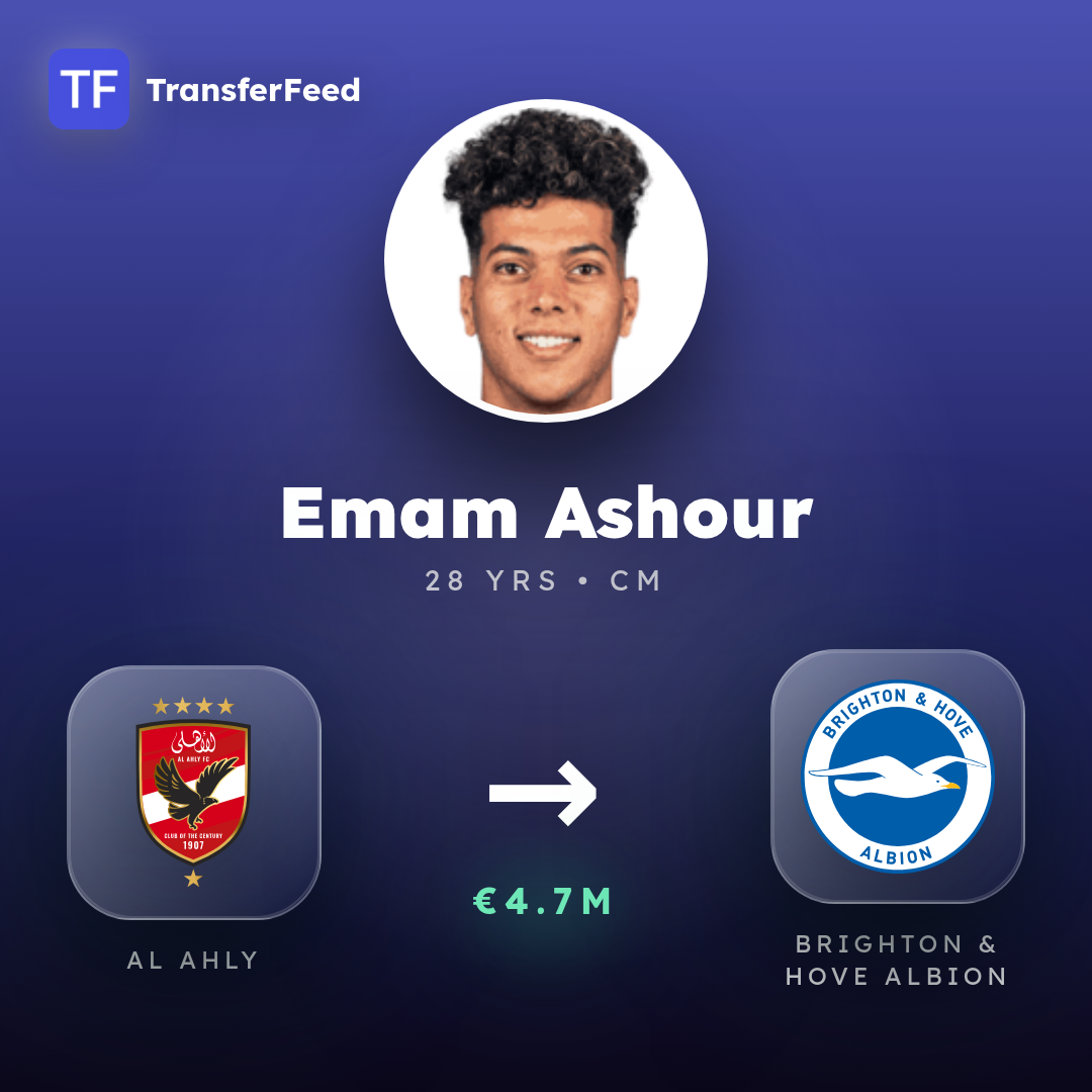 Emam Ashour transfer card