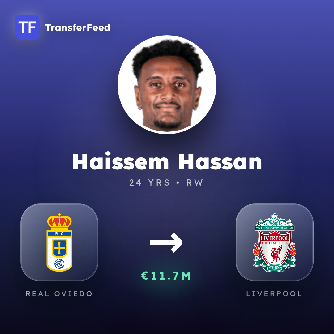 Haissem Hassan transfer card