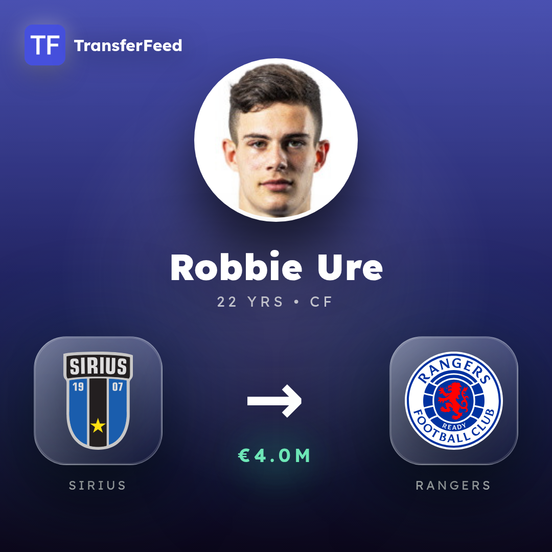 Robbie Ure transfer card